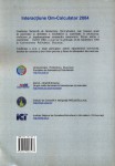 Volumul de lucrări RoCHI 2004 - coperta 4